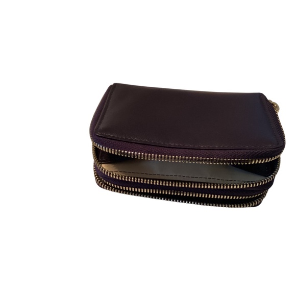 Italian Leather Burgundy wallet - Picture 3 of 4